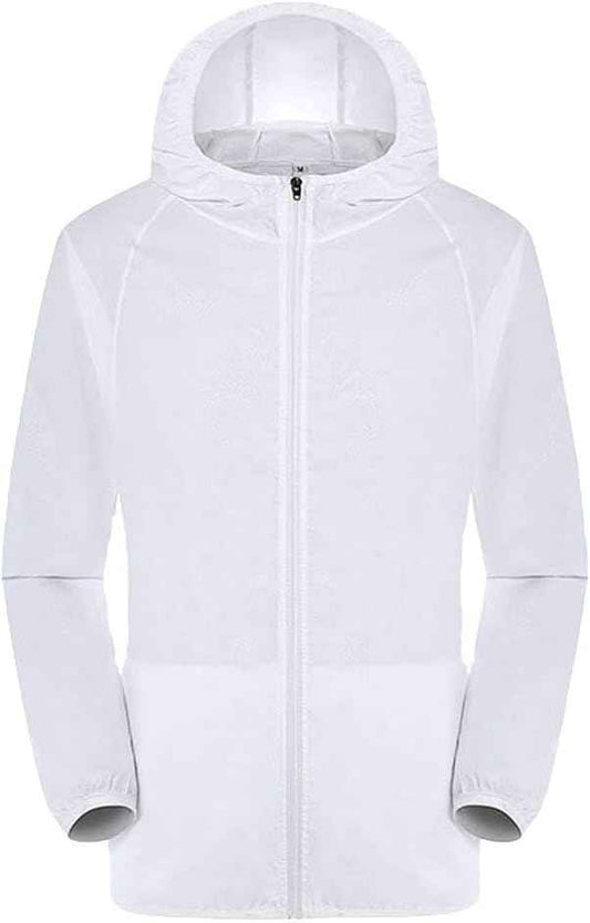 Veste de pluie imperméable Homme Manche Longue Veste Softshell Avec Capuche et Fermeture éclair Pour Homme et Femme Coupe Vent Vélo UltraLégère pour Vélo D'extérieur Randonnée D'alpinisme