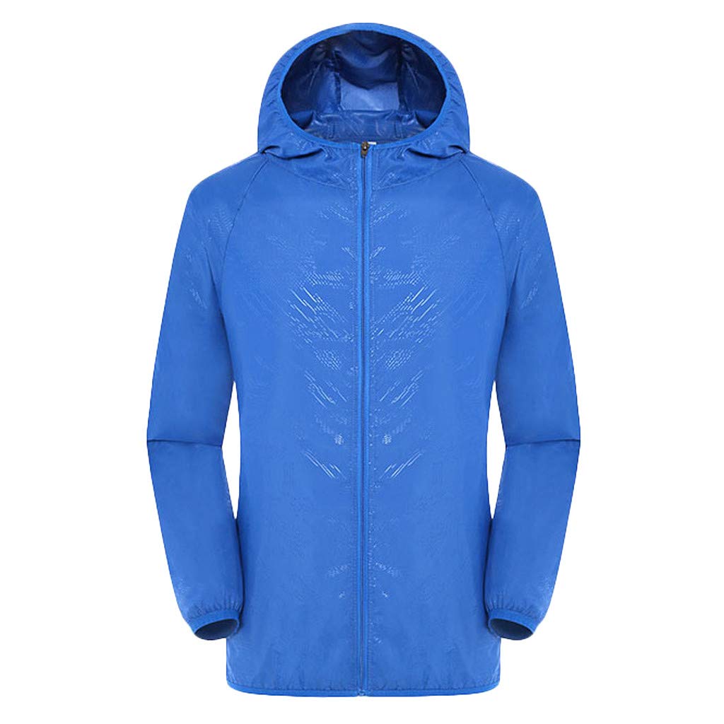 Veste de pluie imperméable Homme Manche Longue Veste Softshell Avec Capuche et Fermeture éclair Pour Homme et Femme Coupe Vent Vélo UltraLégère pour Vélo D'extérieur Randonnée D'alpinisme