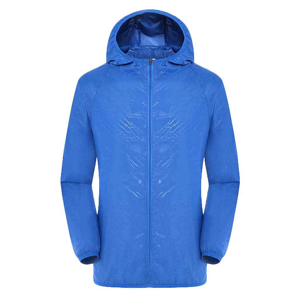 Veste de pluie imperméable Homme Manche Longue Veste Softshell Avec Capuche et Fermeture éclair Pour Homme et Femme Coupe Vent Vélo UltraLégère pour Vélo D'extérieur Randonnée D'alpinisme