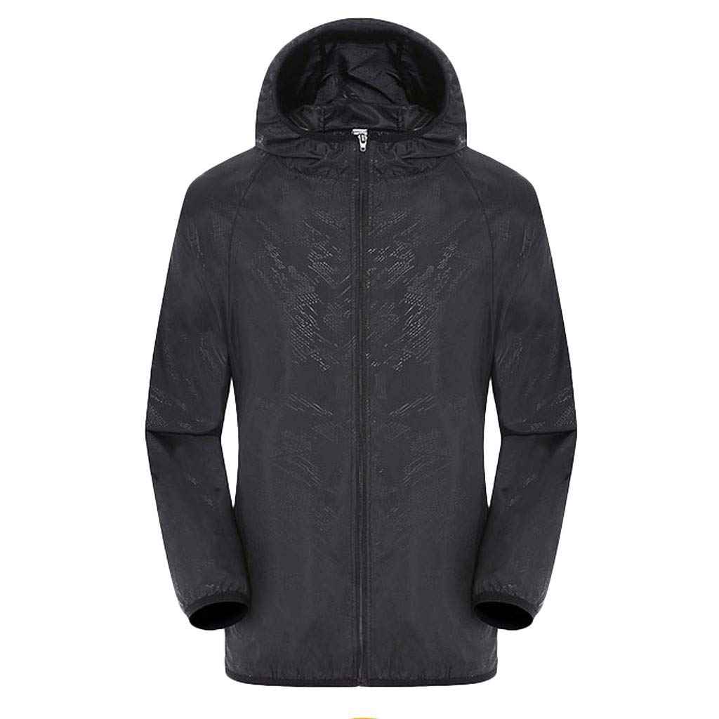 Veste de pluie imperméable Homme Manche Longue Veste Softshell Avec Capuche et Fermeture éclair Pour Homme et Femme Coupe Vent Vélo UltraLégère pour Vélo D'extérieur Randonnée D'alpinisme
