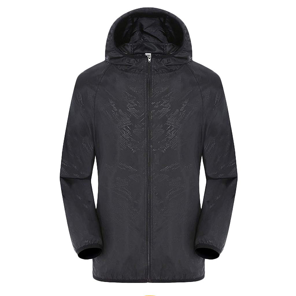 Veste de pluie imperméable Homme Manche Longue Veste Softshell Avec Capuche et Fermeture éclair Pour Homme et Femme Coupe Vent Vélo UltraLégère pour Vélo D'extérieur Randonnée D'alpinisme